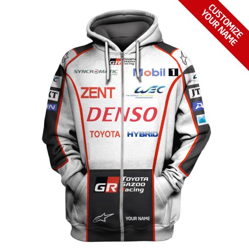 Denso Toyota Hybrid F1 Racing 3D Hoodie Denso Toyota Hybrid F1 Racing 3D Hoodie
