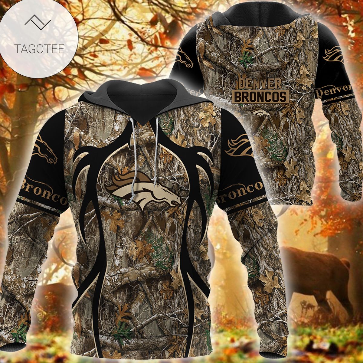 Denver Broncos Nfl Hunting Camouflage Hoodie Denver Broncos Nfl Hunting Camouflage Hoodie