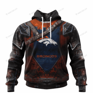 Denver Broncos Warrior Customized Hoodie Jersey