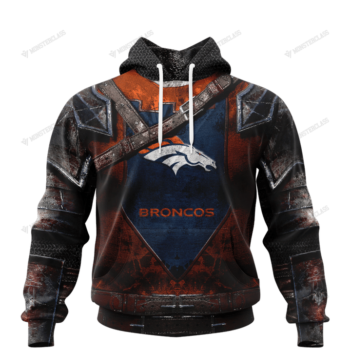 Denver Broncos Warrior Customized Hoodie Jersey Denver Broncos Warrior Customized Hoodie Jersey