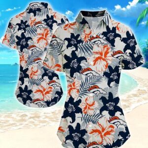 Denver Broncos Women Hawaiian Shirt Summer Button Up