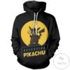 Detective Pikachu Silhouette Pullover Hoodie- Tagotee