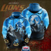Detroit Lions Halloween Horror Night 3D Pullover Hoodie