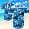 Detroit Lions Hawaiian Shirt Summer Button Up