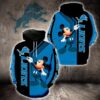 Detroit Lions Mickey Mouse 3D Hoodie
