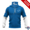 Detroit Lions Ver 01 Personalized 3D Mask Hoodie