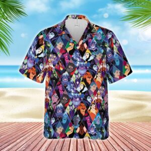 Disney Villains Characters Hawaiian Shirt