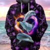 Dolphin Purple 3D Hoodie