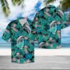 Dolphin Tropical Hawaiian Shirt Summer Button Up