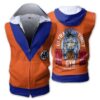 Dragon Ball Gym Break Through Your Limits Zip Up Sleeveless Hoodie
