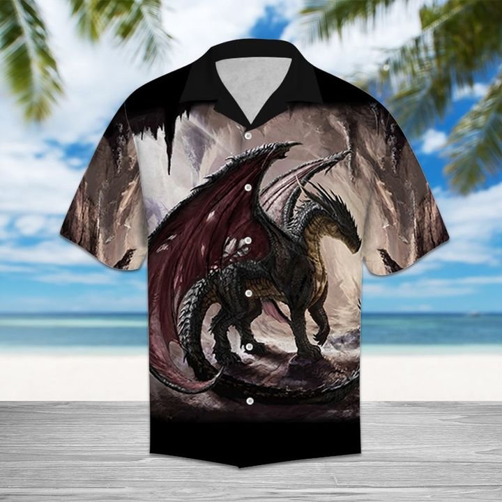 Dragon Hawaiian Shirt Summer Button Up Dragon Hawaiian Shirt Summer Button Up