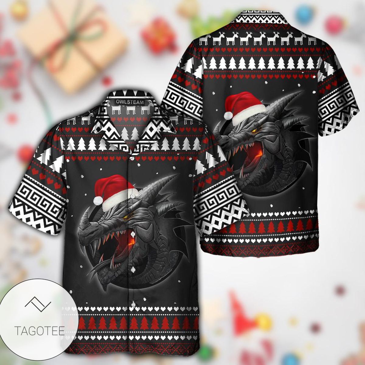 Dragon Merry Christmas 02 Hawaiian Shirt Dragon Merry Christmas 02 Hawaiian Shirt