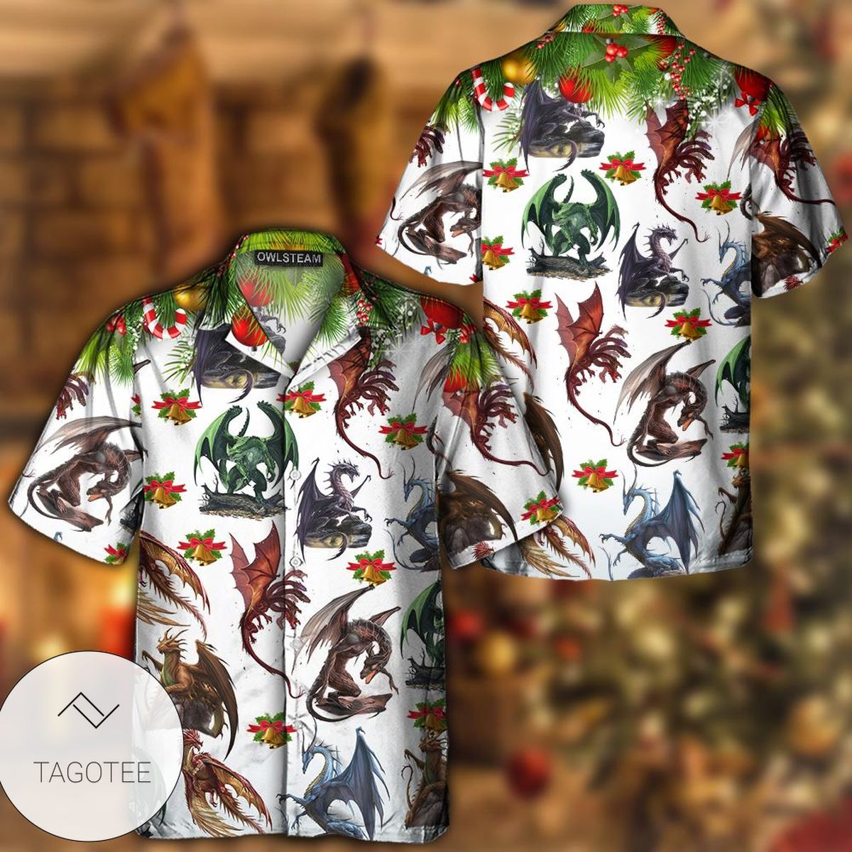 Dragon Merry Christmas Hawaiian Shirt Dragon Merry Christmas Hawaiian Shirt
