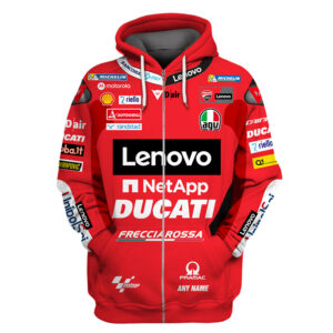 Ducati Lenovo Team Personalized 3D Hoodie