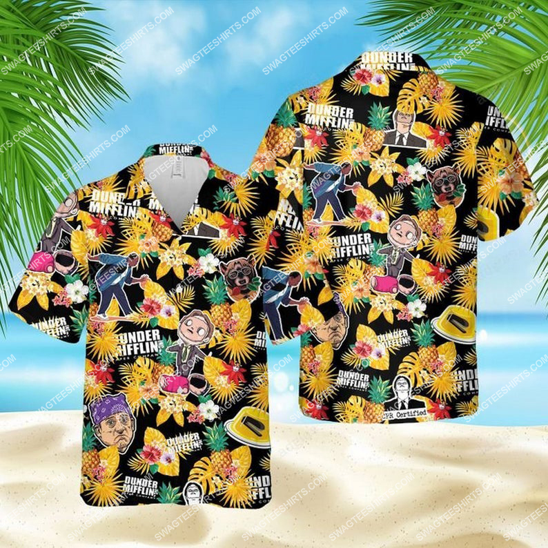 Dunder Mifflin Paper Company The Office Tv Show Hawaiian Shirt Dunder Mifflin Paper Company The Office Tv Show Hawaiian Shirt