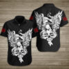 Eagle And Skull Hawaiian Shirt Summer Button Up