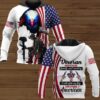 Eagle I Am Veteran I Believe In God Family And Country 3D Hoodie