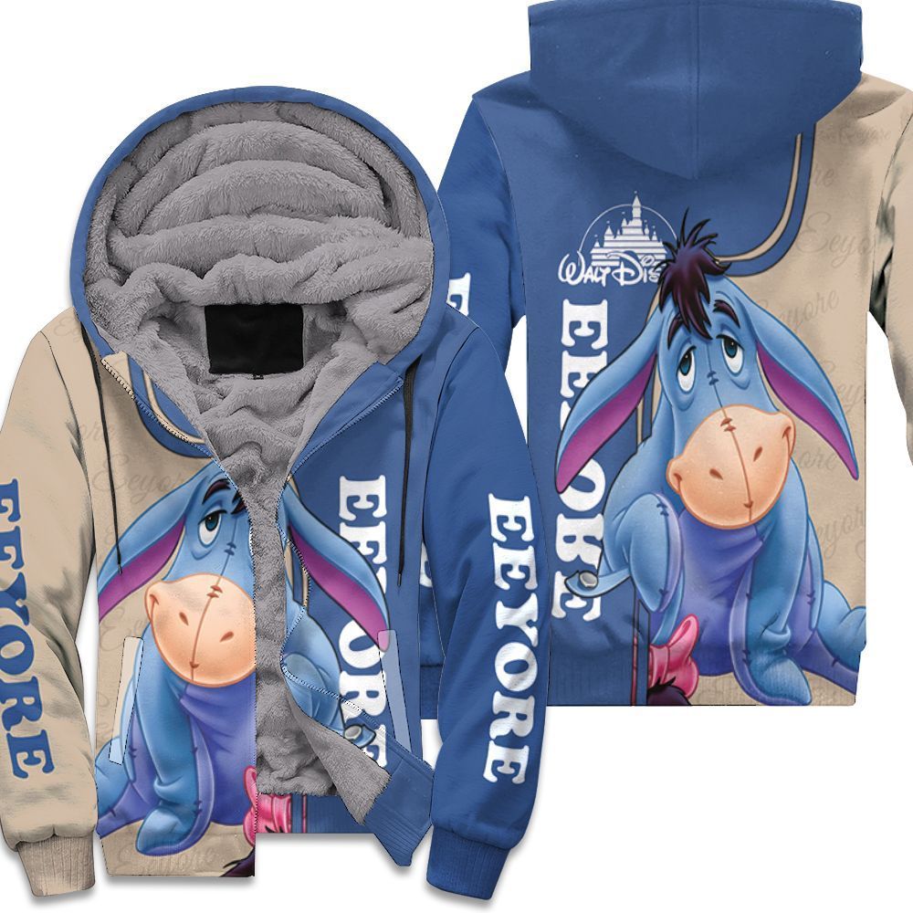 Eeyore Winnie The Pooh 3D Fleece Hoodie Eeyore Winnie The Pooh 3D Fleece Hoodie
