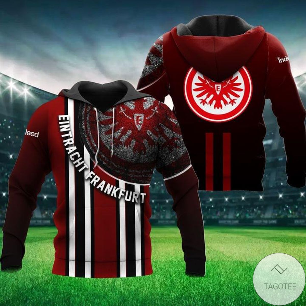 Eintracht Frankfurt Red Hoodie Eintracht Frankfurt Red Hoodie
