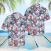 Elephant Hibiscus Flower Hawaiian Shirt Summer Button Up