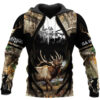 Elk Hunting 3D All Over Printed Hoodie