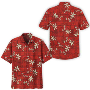 Elvis Presley Vintage Red Hawaiian Shirt