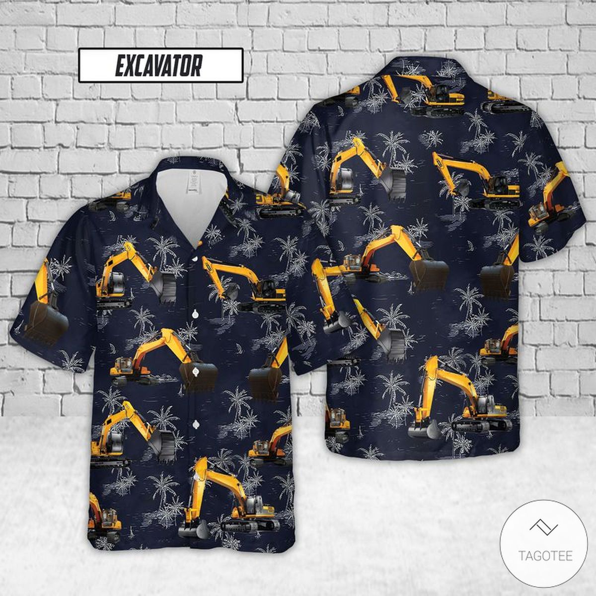 Excavator Hawaiian Shirt Excavator Hawaiian Shirt