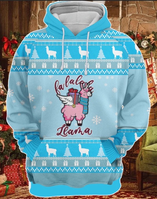 Fa La La La Llama Christmas Gift 3D Hoodie Fa La La La Llama Christmas Gift 3D Hoodie