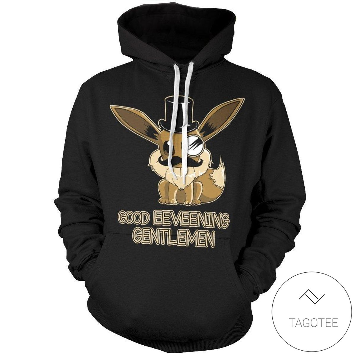 Fancy Eevee Pullover Hoodie- Tagotee Fancy Eevee Pullover Hoodie- Tagotee