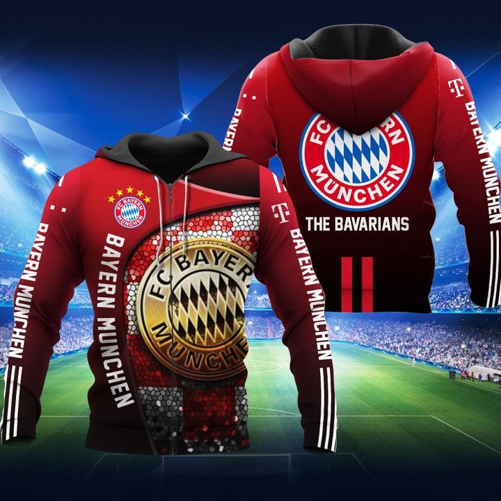 Fc Bayern Muchen The Bavarians 3D Full Print Hoodie Fc Bayern Muchen The Bavarians 3D Full Print Hoodie
