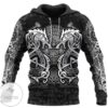 Fenrir Hammer Viking 3D Pullover Hoodie