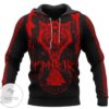 Fenrir Wolf Viking 3D Pullover Hoodie