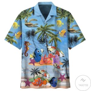 Finding Nemo Summer Vacation Cartoon Hawaiian Shirt