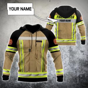 Fire Honor Rescue Courage Firefighter Custom Name Hoodie And Shirt