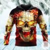 Fire Skull Scary 3D Hoodie