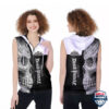Five Finger Death Heavy Rock Band Sleeveless Zip Hoodie