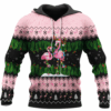 Flamingo Christmas 3D All Over Print Shirt