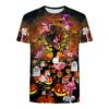 Flamingo Pattern Halloween Hoodie And Shirt