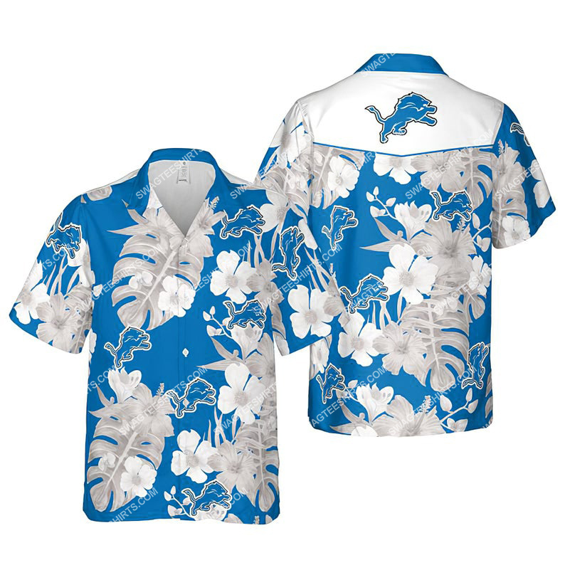 Floral Detroit Lions Nfl Summer Vacation Hawaiian Shirt Floral Detroit Lions Nfl Summer Vacation Hawaiian Shirt
