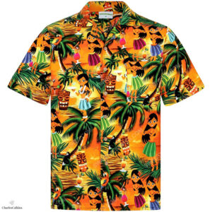 Floral Drunken Aloha Girls Hula Dance Hawaiian Shirt