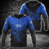 Ford Punisher Skull 3D Over Print Hoodie