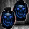 Ford Skull 3D All Over Print Hoodie