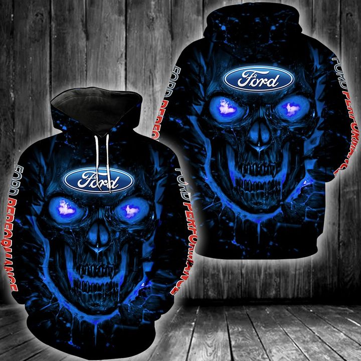 Ford Skull 3D All Over Print Hoodie Ford Skull 3D All Over Print Hoodie