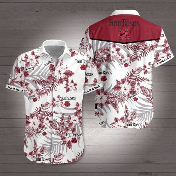 Four Roses Hawaiian Shirt Four Roses Hawaiian Shirt