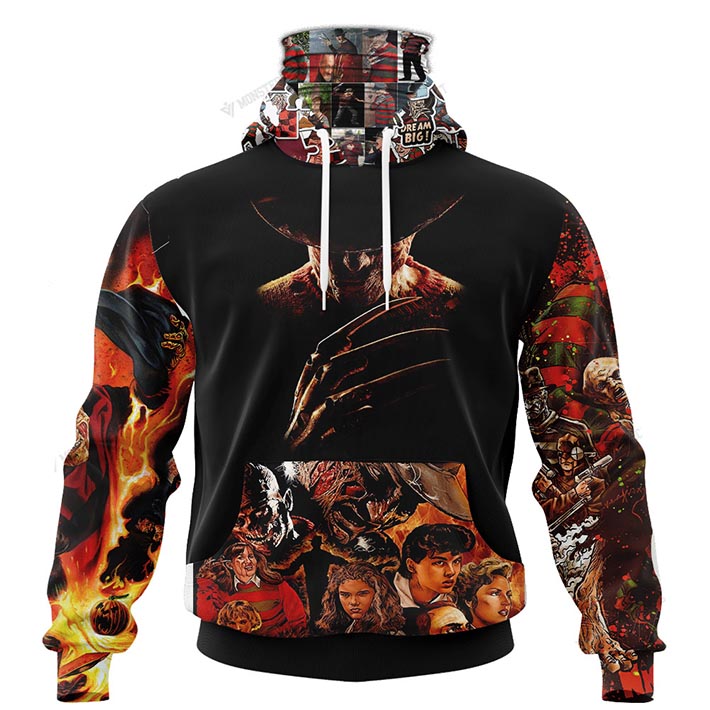 Freddy Krueger Halloween Horror 3D Hoodie Mask Freddy Krueger Halloween Horror 3D Hoodie Mask