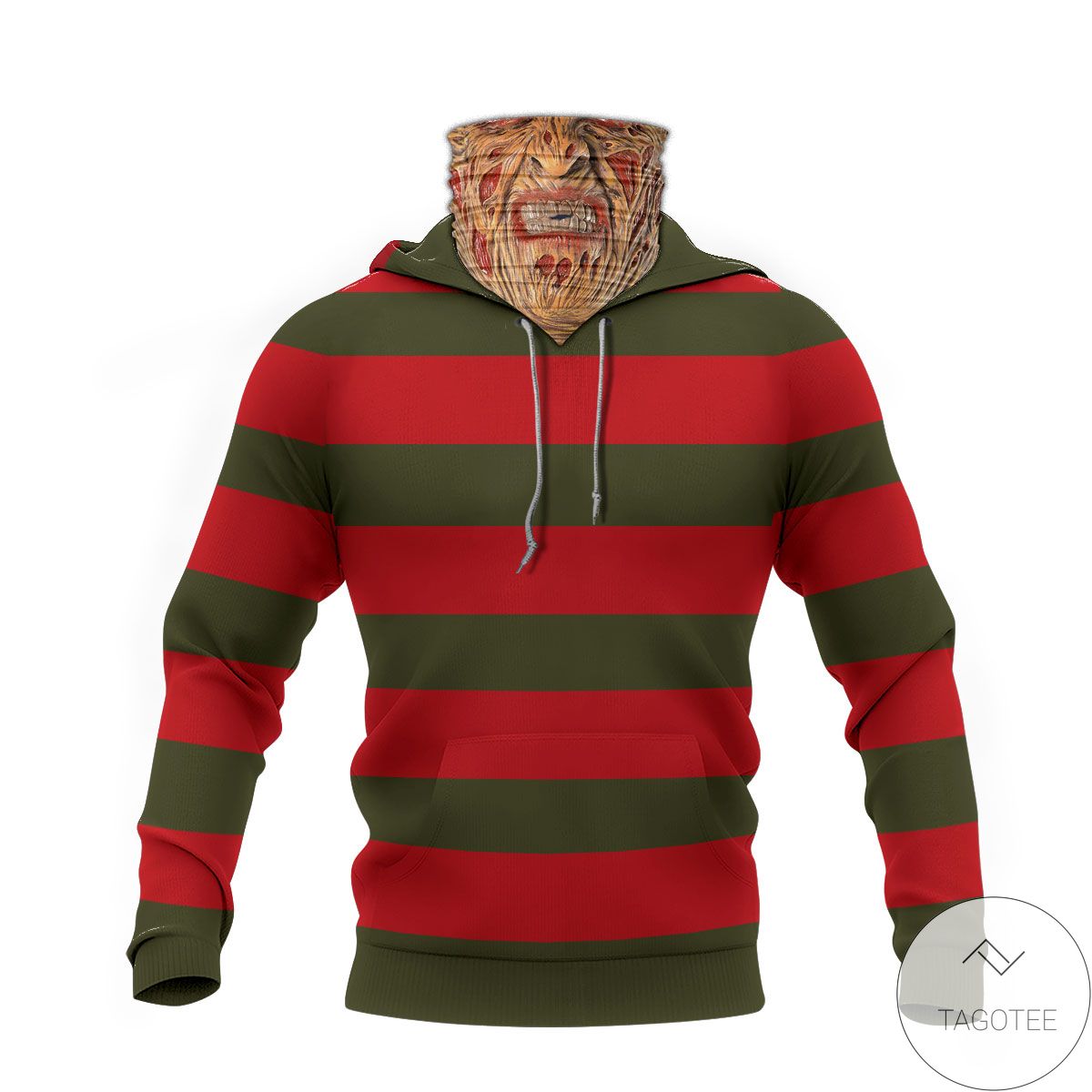 Freddy Krueger Horror Movie Halloween Mask Hoodie Freddy Krueger Horror Movie Halloween Mask Hoodie