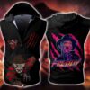 Freddy Krueger Sleeveless Vest Zip Hoodie
