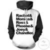 Friends Characters Pullover Hoodie