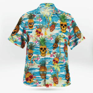 Funny Pinapple Skull Hawaiian Shirt