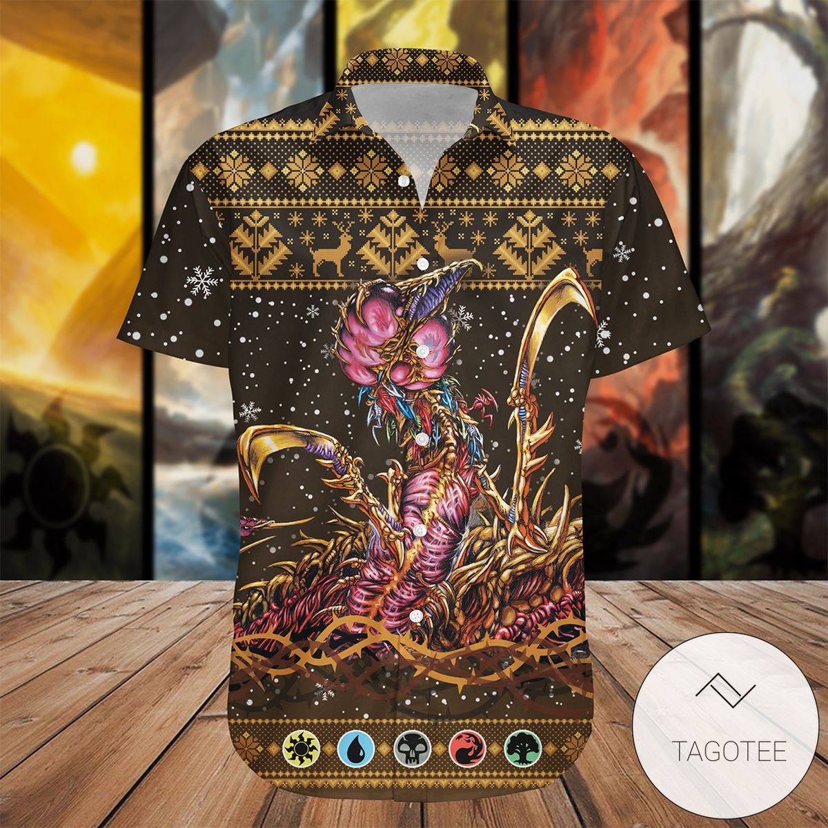 Game Mtg Sliver Queen Hawaiian Shirt- Tagotee Game Mtg Sliver Queen Hawaiian Shirt- Tagotee